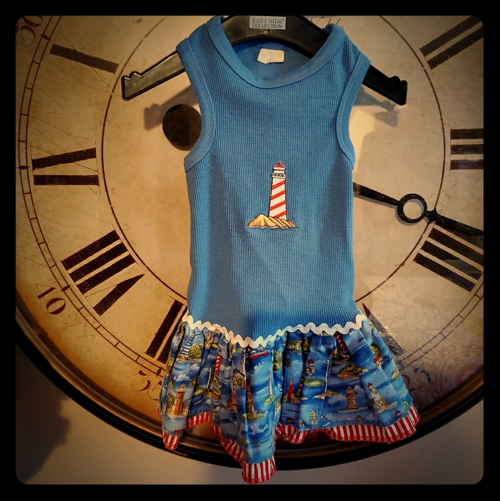 Sweet Lighthouse Female Furbaby Dress